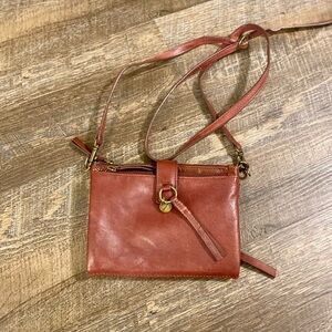 Lucky Brand Hobo Small Leather Crossbody Purse Wallet Cowboy Western Boho